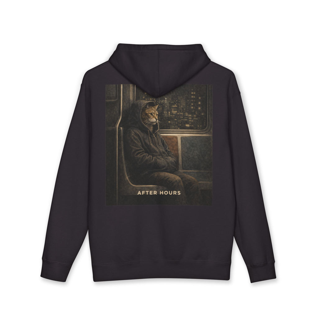 After Hours Night Rider Cat Graphic Hoodie
