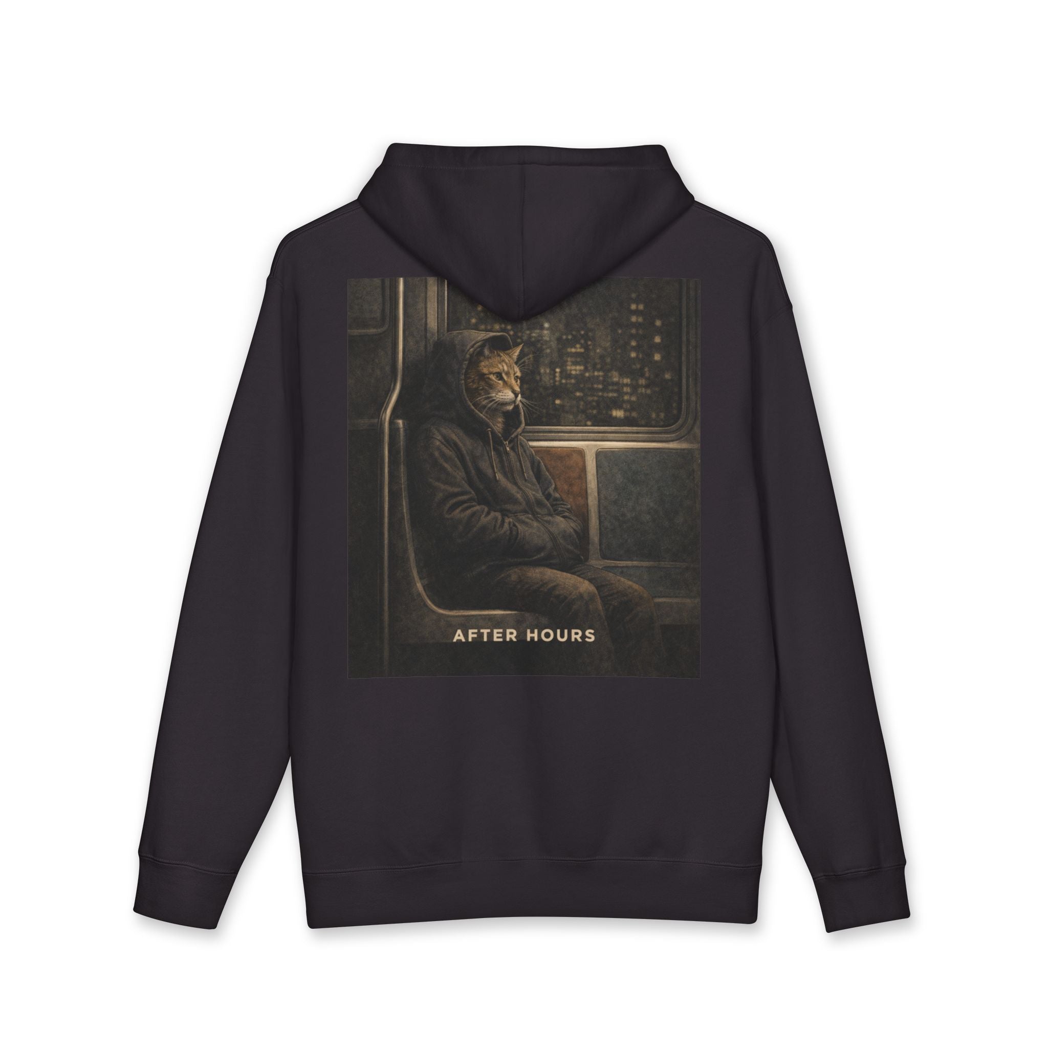 After Hours Night Rider Cat Graphic Hoodie