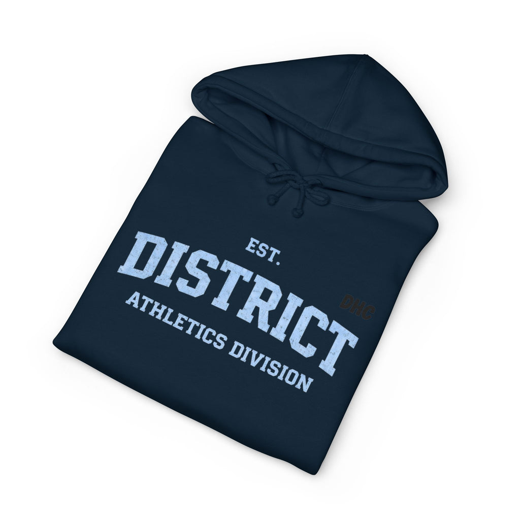 District Athletics Division Hoodie – EST. ‘District’ Chest & Back Logo Sweatshirt
