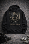 Just Getting By' Raccoon Hoodie