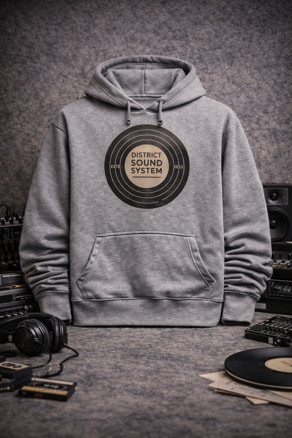 District Sound System Record-Logo Hoodie