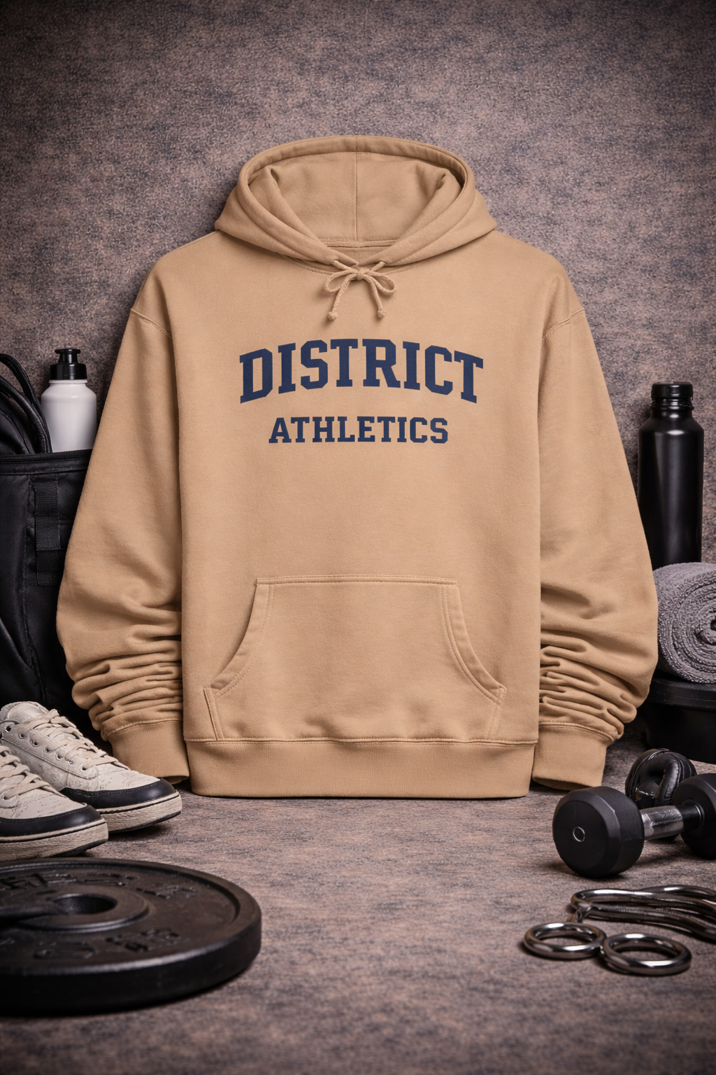 District Athletics Hoodie – Vintage Collegiate Pullover