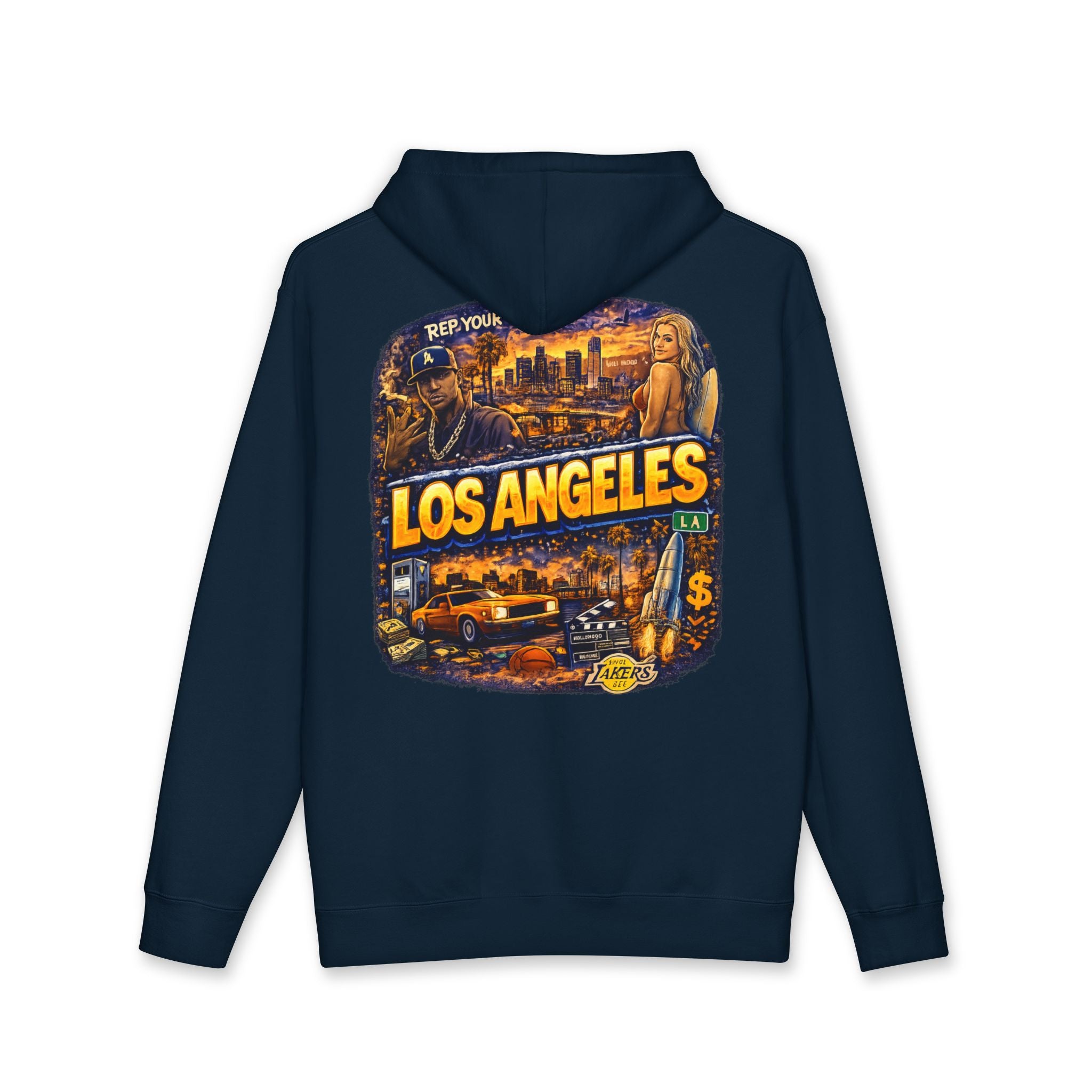Los Angeles Vintage Cityscape Hoodie — Retro LA Skyline Sweatshirt