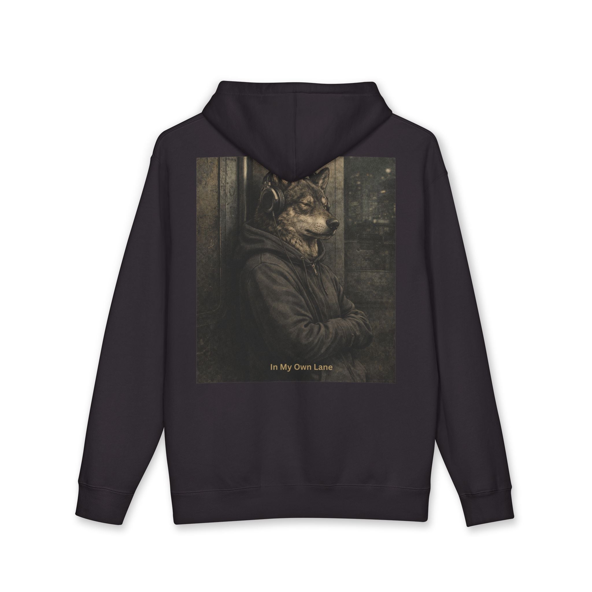 In My Own Lane Wolf Graphic Hoodie
