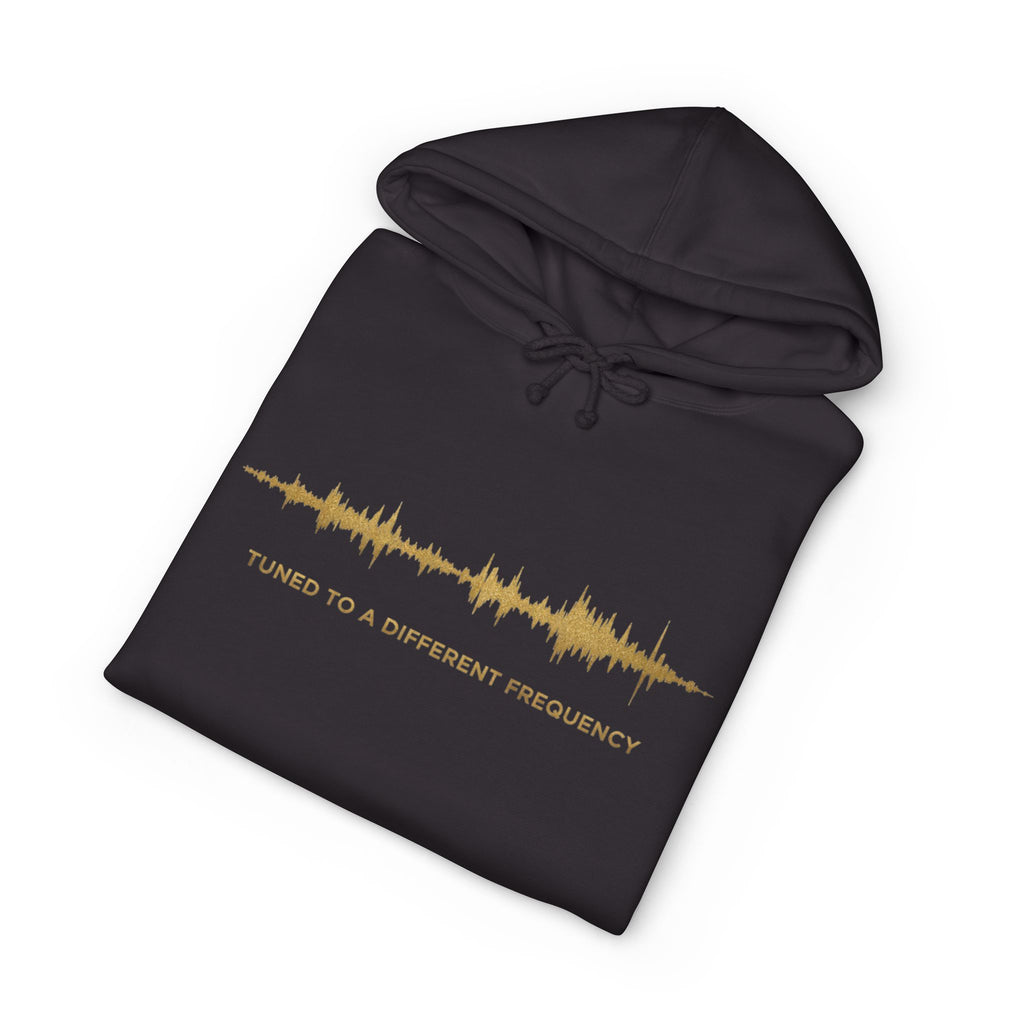Golden Soundwave "Tuned to a Different Frequency" Graphic Hoodie